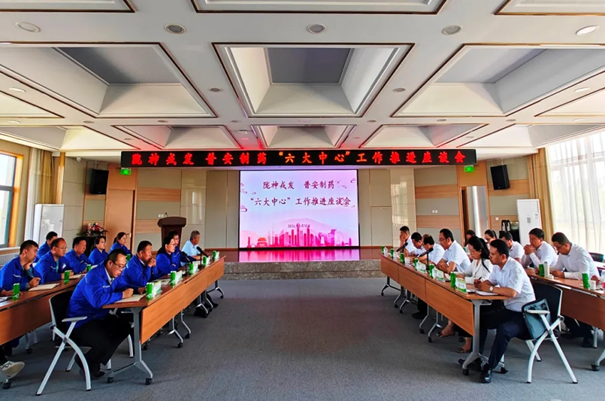 溝通交流促提升，攜手聚力共前行——隴神戎發(fā)與普安制藥召開“六大中心”工作推進(jìn)座談會(huì)