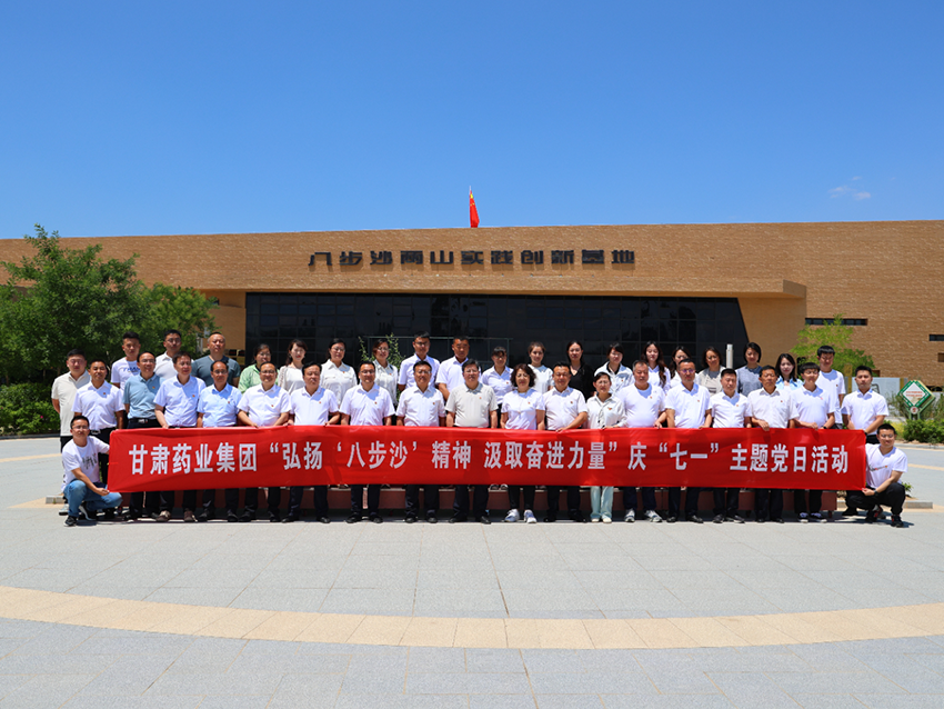 甘肅藥業(yè)集團(tuán)組織開展“慶七一”主題黨日活動